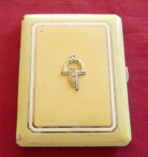 Art deco enameled cigarette case