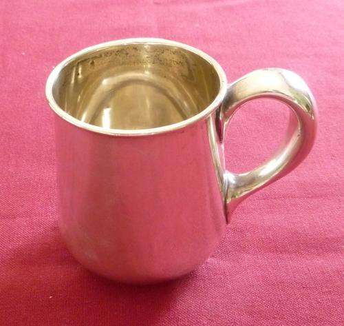 Art deco christening cup