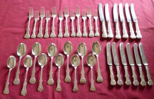Canteen of Norwegian silver cutlery