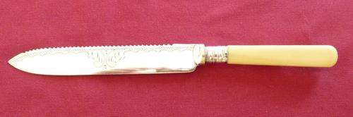 Bone handled cake knife