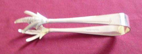 Pair of silver plated ice tongs