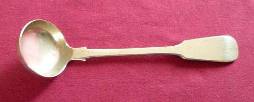 Victorian silver plated toddy ladle