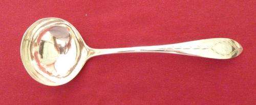 Scottish Georgian silver sauce ladle