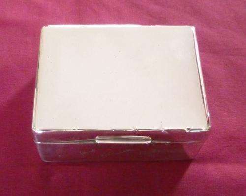 Silver cigarette box