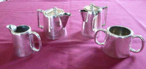 Silver plated railways teaset