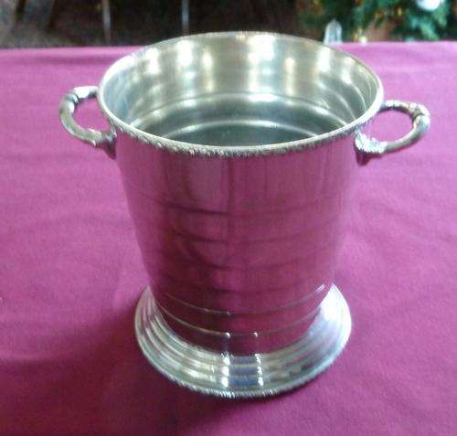 Art deco silver plated ice bucket