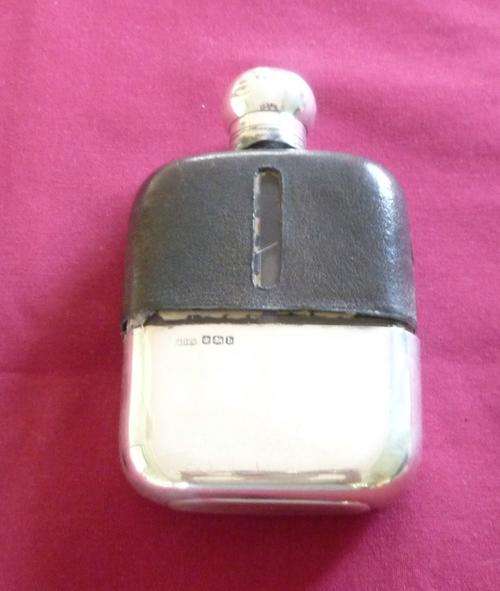 Silver hip flask