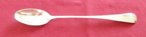Silver plated long condiment spoon