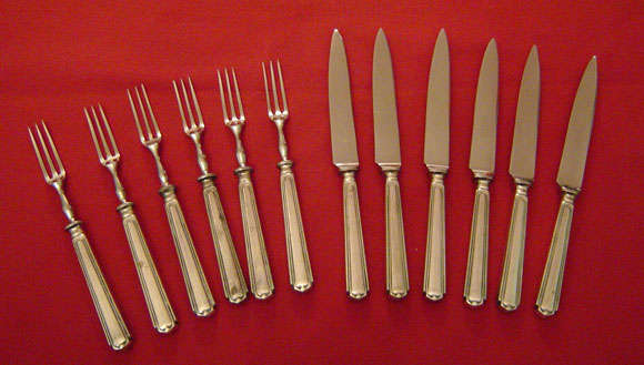 Art deco fruit set - for six