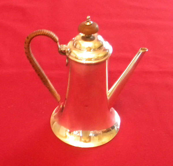 Arts and crafts silver plated teapot