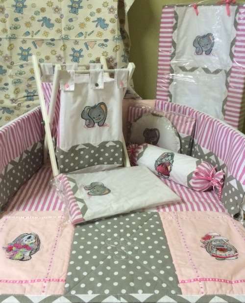 Cotton - Bunny Mi Cot Bedding Set - (13 Piece)