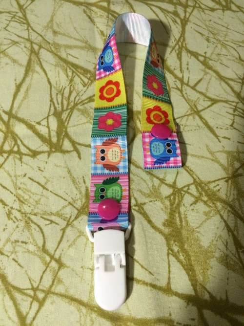 Pacifier / Dummy Clip - Owl