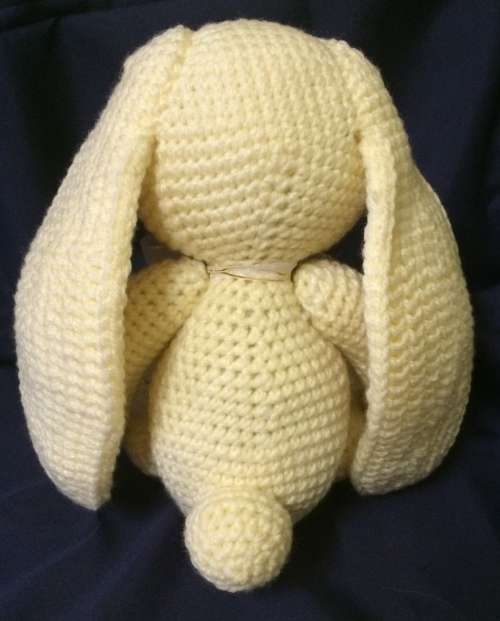 Crocheted Soft Toy - Long Ear Cuddle Bunny