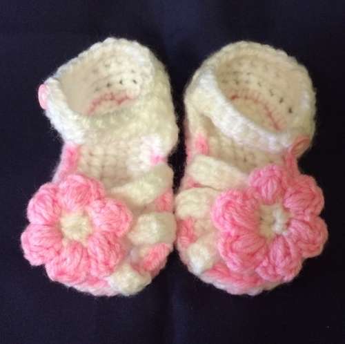 Crocheted Baby Sandals