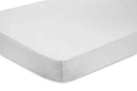 Fitted Cot Sheet - White