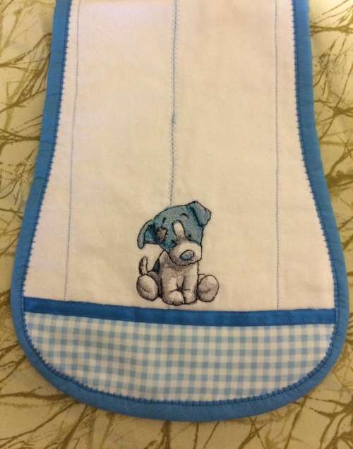 Peanut Shaped  - Puppy Burp Cloth