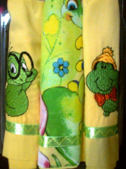 Set of 3 Pillowcases for Baby - Caterpillars
