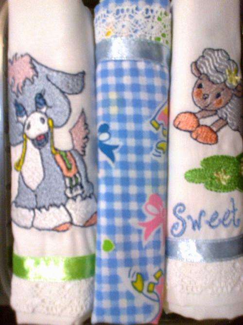 Set of 3 Pillowcases for Baby - Farm Animals