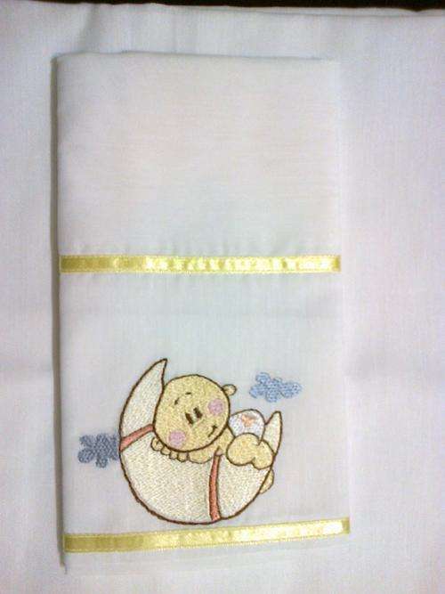 White Fitted Sheet for Baby - Cot