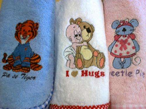 Five ***SMALLER*** Burp/Dribble Nappies - Bulk Order - You choose the Theme!