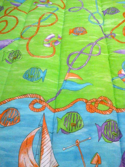 Sail Boats Reversable Comforter/Playmat for Baby