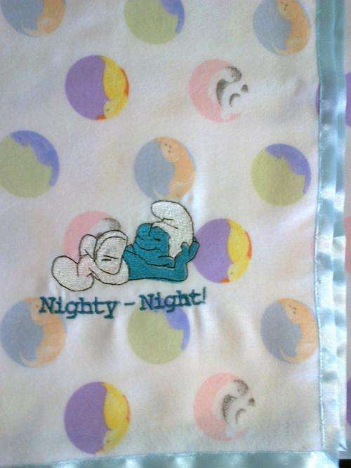 Flennie Receiver Blanket - Smurfie