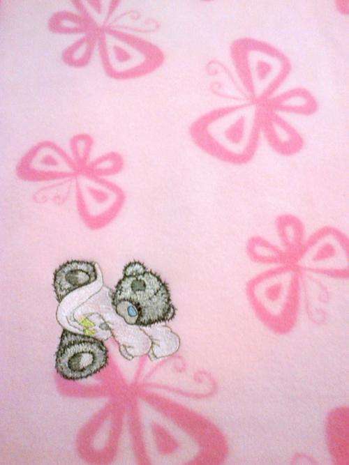 ***LARGER***Fleecy Blanket with Binding round the Edges - Tatty Teddy