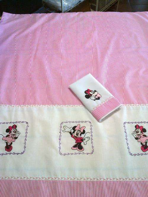 Embroidered Duvet Cover for Baby with 1 Pillowcase (Minnie Mouse)