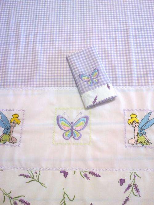 Embroidered Duvet Cover for Baby with 1 Pillowcase (Tinkerbell)