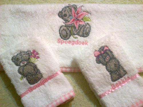 Tatty Teddie Burp Nappy & Face Cloths Set - Lovely Gift!