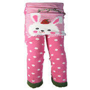 Fun Leggings (Tights) - 0 to 12 Months (13kg) - Pink Bunny