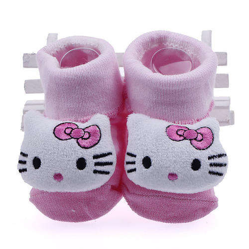 Super Cute 3D Non-Slip Baby Socks - Hello Kitty - Pink