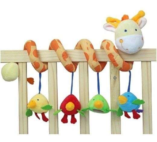 Baby Educational (developmental) Soft Toy - Giraffe Cot Spiral