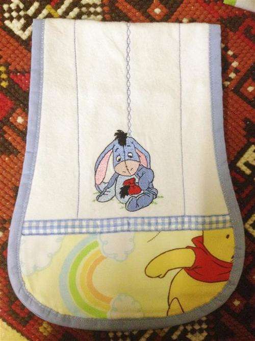 Peanut Shaped  - Pooh Donkey Burp Nappy