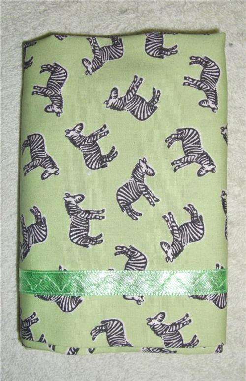 VALUE-FOR-MONEY RANGE - Green with Zebras Baby Pillowcase