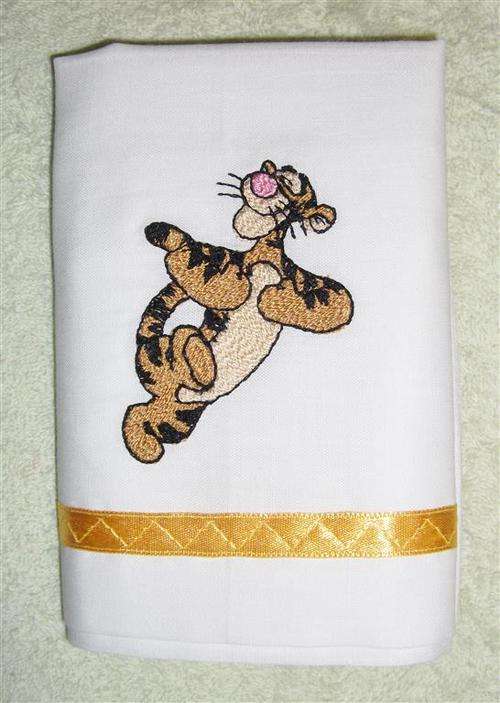 Tigger Embroidered Baby Pillowcase