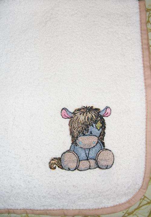 Tatty Teddy's Blue Nose Friends - Soprano the Pony - Burp Nappy (Spoegdoek)
