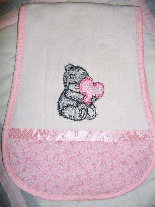 Peanut Shaped  - Tatty Teddy Burp Cloth