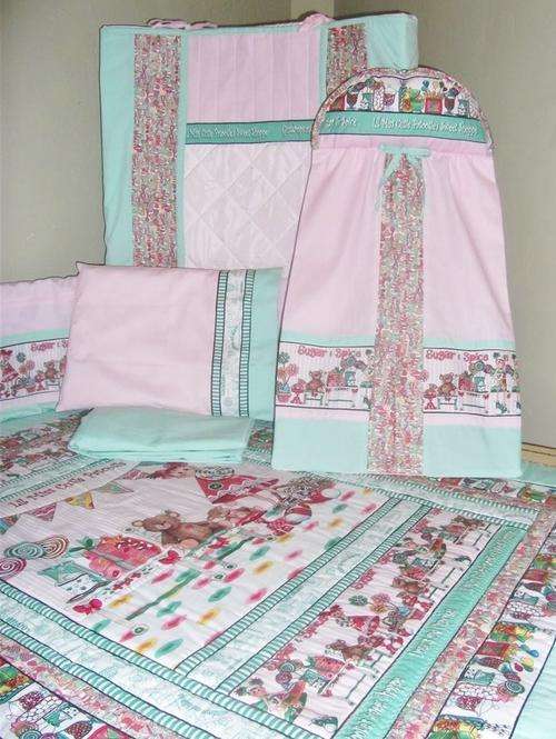 Its Modern, Its Unique, Its Fun! - Lollipops & Gumdrops Cot Bedding Set - (9 Piece)