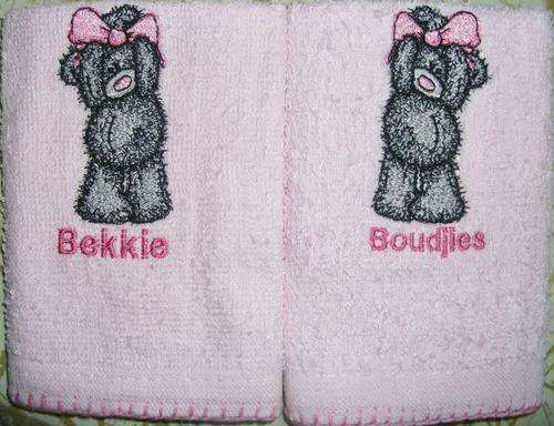Tatty Teddy Face Cloth Set (Soft Pink)