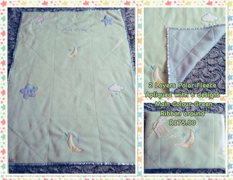 2 LAYER EMBROIDERED FLEECE BABY BLANKET