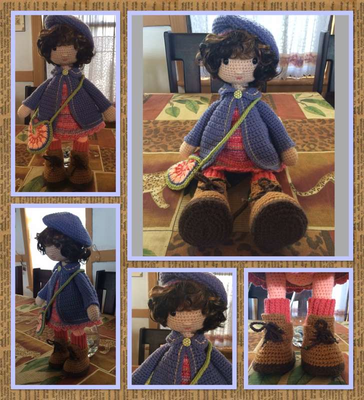 CROCHET DOLL - 45CM HIGH