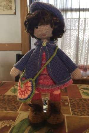 CROCHET DOLL - 45CM HIGH