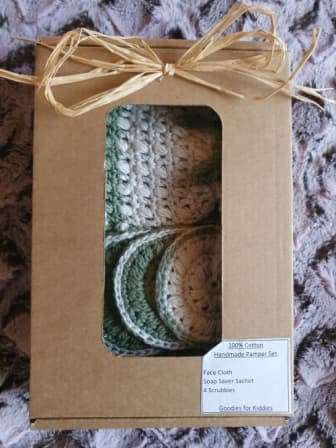 HANDMADE COTTON SPA PAMPER SET - LOVELY GIFT - REUSABLE