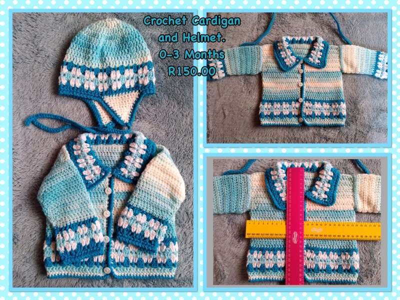 CROCHET BABY JACKET AND BOOTIES- NEWBORN TO 3 MONTHS