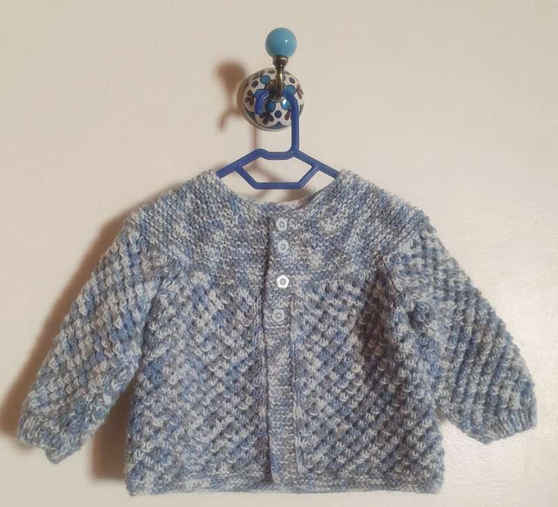 KNITTED BABY MATINEE JACKET AND BOOTIES - NEWBORN TO 3 MONTHS
