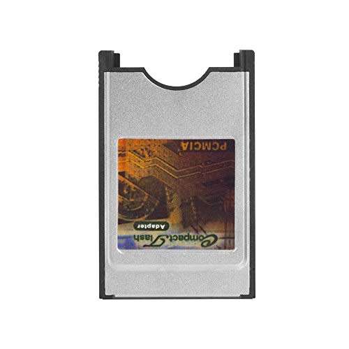 Laptop PCMCIA Compact Flash CF Card Reader Adapter - Silver + Black