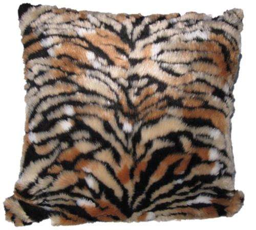 Stunning Faux Fur Scatter Cushion!! Soft Tiger Print!!
