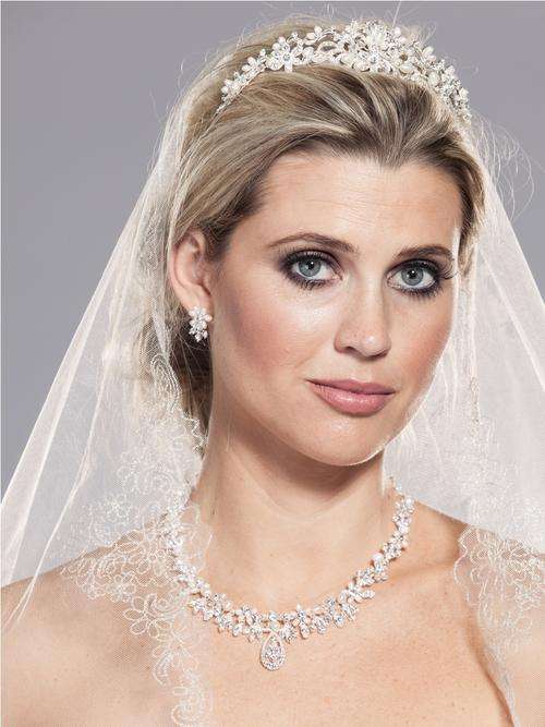 Rhinestone, Crystal & Freshwater Pearl Tiara