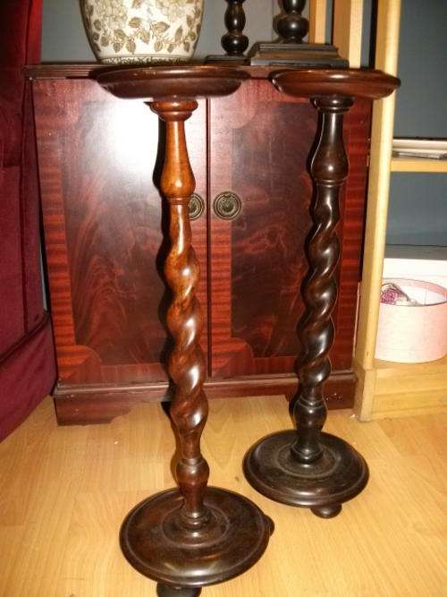 WOODEN STANDING ASHTRAYS